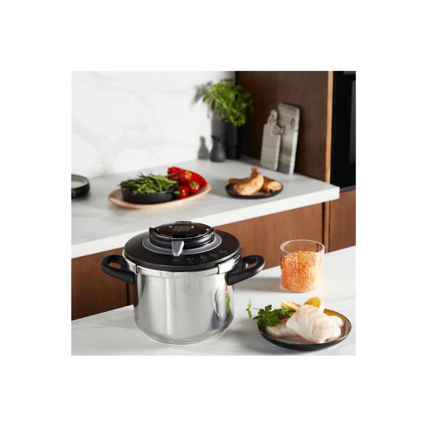 Tefal - Tryckkokare 4,5 l CLIPSO+ CHEF rostfritt stål