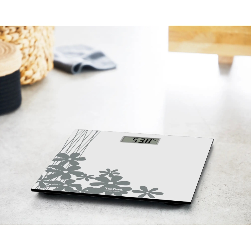 Tefal - Digital personlig våg PREMISS 1xCR2032 grå