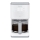 Tefal - Dropp kaffebryggare med LCD display SENSE 1000W/230V vit