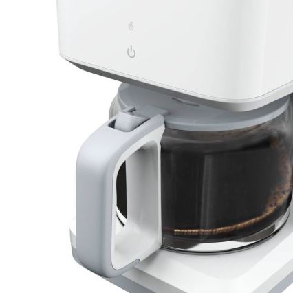 Tefal - Dropp kaffebryggare med LCD display SENSE 1000W/230V vit