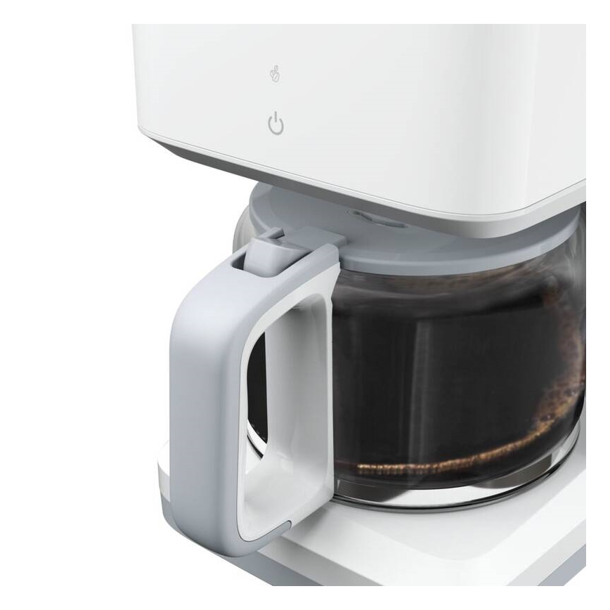 Tefal - Dropp kaffebryggare med LCD display SENSE 1000W/230V vit
