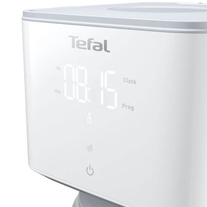 Tefal - Dropp kaffebryggare med LCD display SENSE 1000W/230V vit
