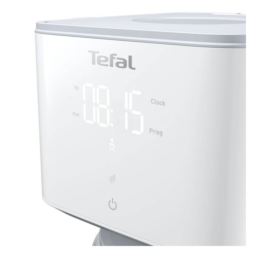 Tefal - Dropp kaffebryggare med LCD display SENSE 1000W/230V vit