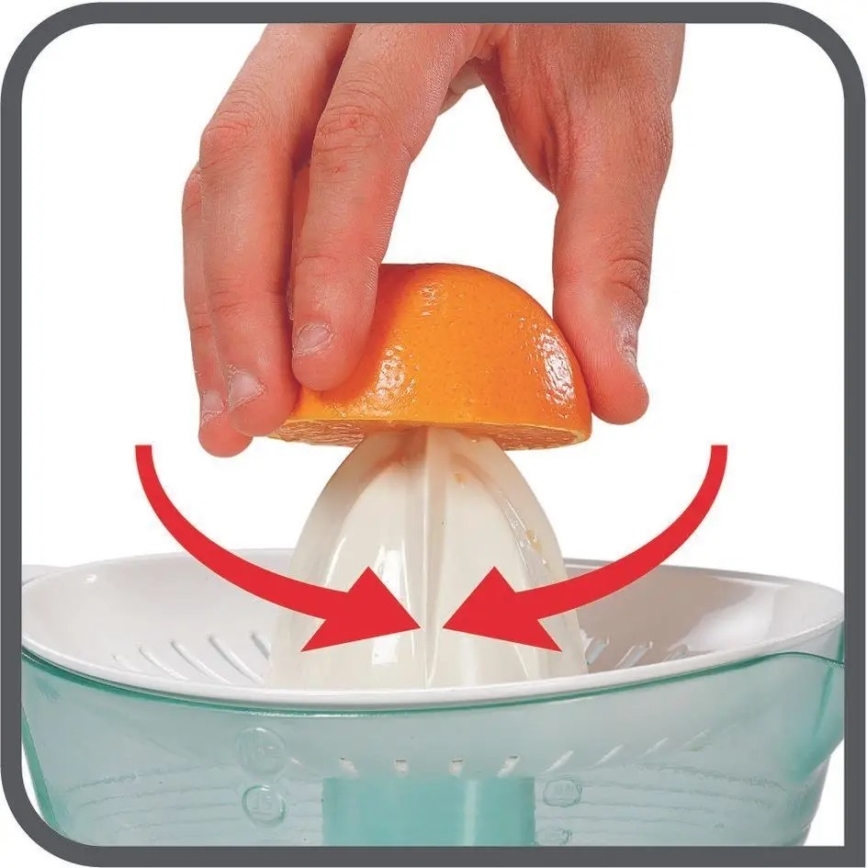 Tefal - Elektrisk citruspress VITAPRESS 0,6 l 25W/230V vit/svart