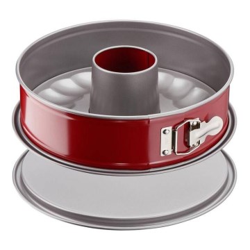 Tefal - Hopfällbar form Savarin DELIBAKE 27 cm röd