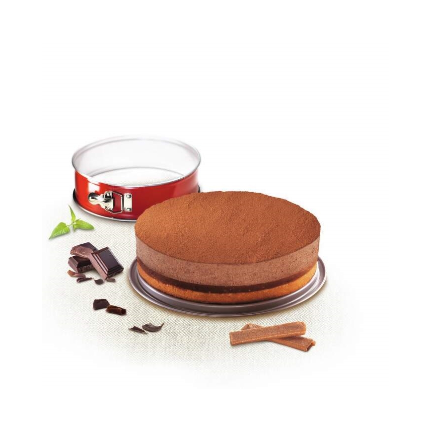 Tefal - Hopfällbar kakform DELIBAKE 23 cm röd