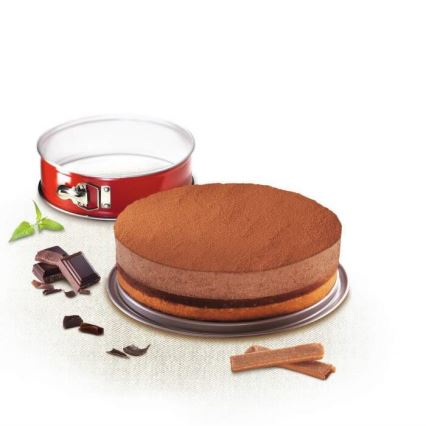 Tefal - Hopfällbar kakform DELIBAKE 27 cm röd