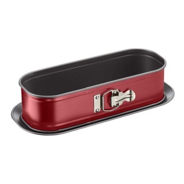 Tefal - Hopfällbar oval bakform DELIBAKE 30x11 cm röd