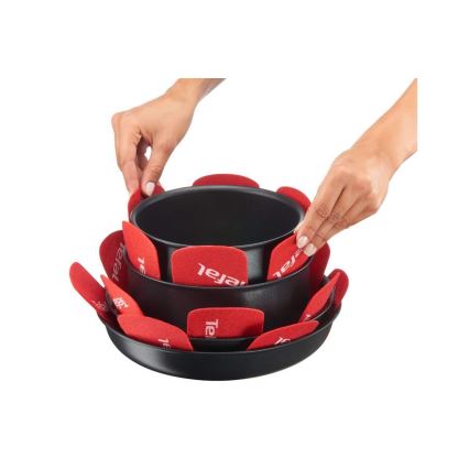 Tefal - Set med 4 redskapsdelare INGENIO röd