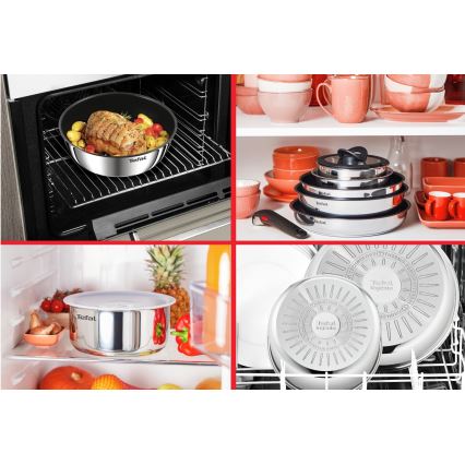 Tefal - INGENIO COOK Kokkärlset, 3 delar, rostfritt stål