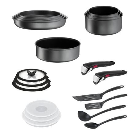 Tefal - Kokkärlset 20 delar INGENIO DAILY CHEF ON svart