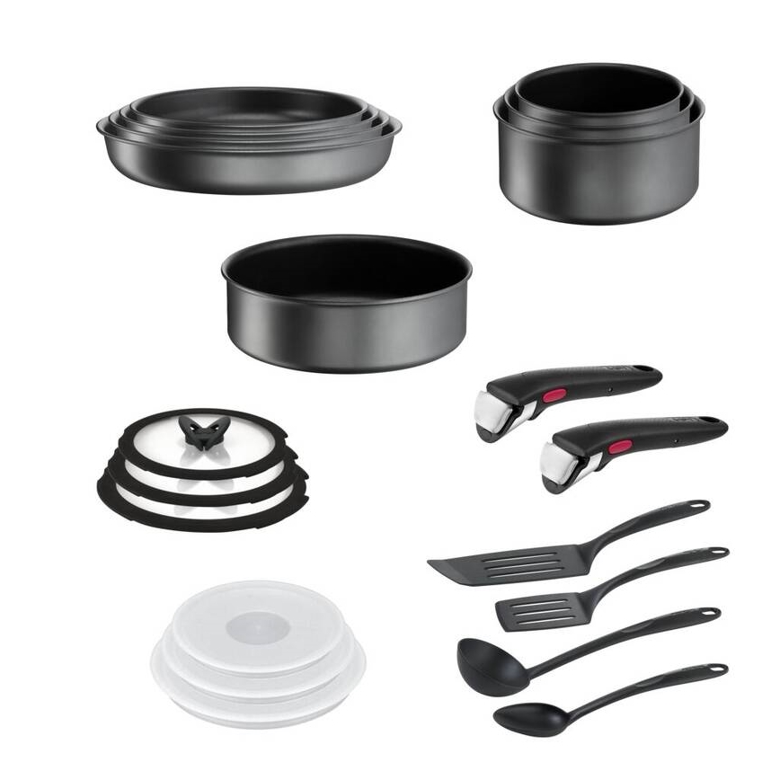 Tefal - Kokkärlset 20 delar INGENIO DAILY CHEF ON svart