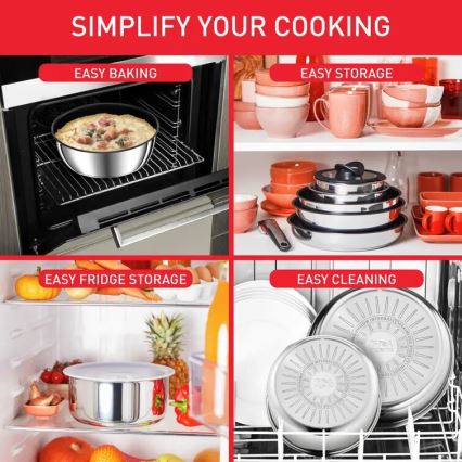 Tefal - Kokkärnset 13 delar INGENIO PREFERENCE ON rostfritt stål