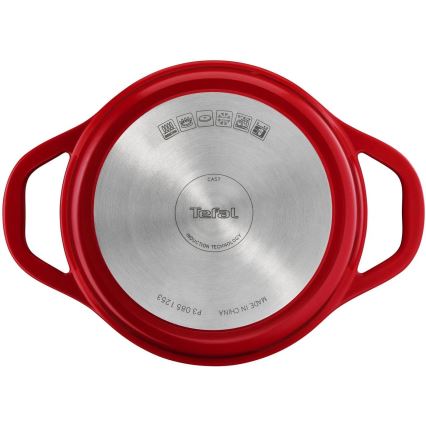 Tefal - Kastrull med lock AIR 20 cm röd