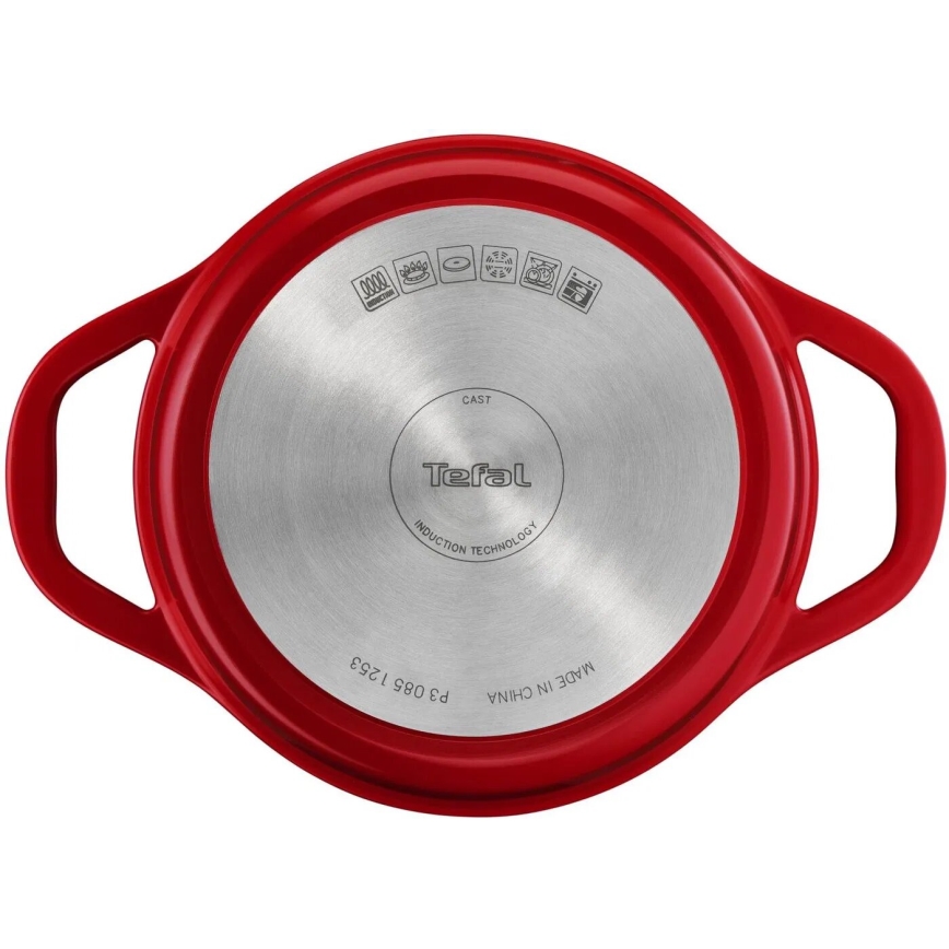 Tefal - Kastrull med lock AIR 20 cm röd