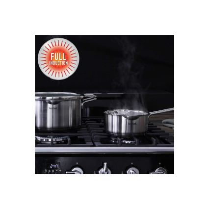 Tefal - Kastrullset 10 delar NORDICA i rostfritt stål