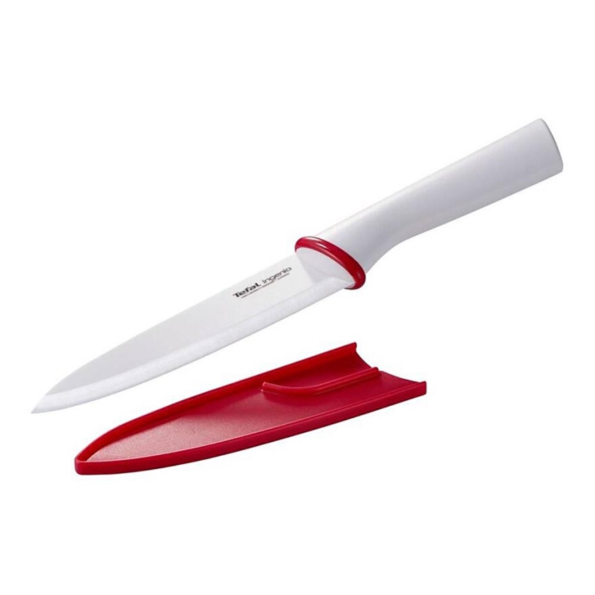 Tefal - Keramik Kniv chef INGENIO 16 cm vit/röd
