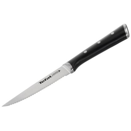 Tefal - KIT 4x Stekkniv i rostfritt stål ICE FORCE 11 cm skinande krom/svart