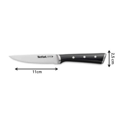 Tefal - KIT 4x Stekkniv i rostfritt stål ICE FORCE 11 cm skinande krom/svart