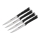 Tefal - KIT 4x Stekkniv i rostfritt stål ICE FORCE 11 cm skinande krom/svart