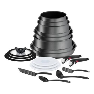 Tefal - Kokkärlset 20 delar INGENIO DAILY CHEF ON svart
