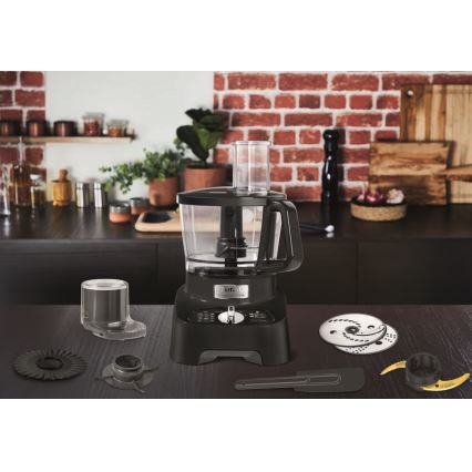 Tefal - Köksrobot DOUBLE FORCE 1000W/230V svart
