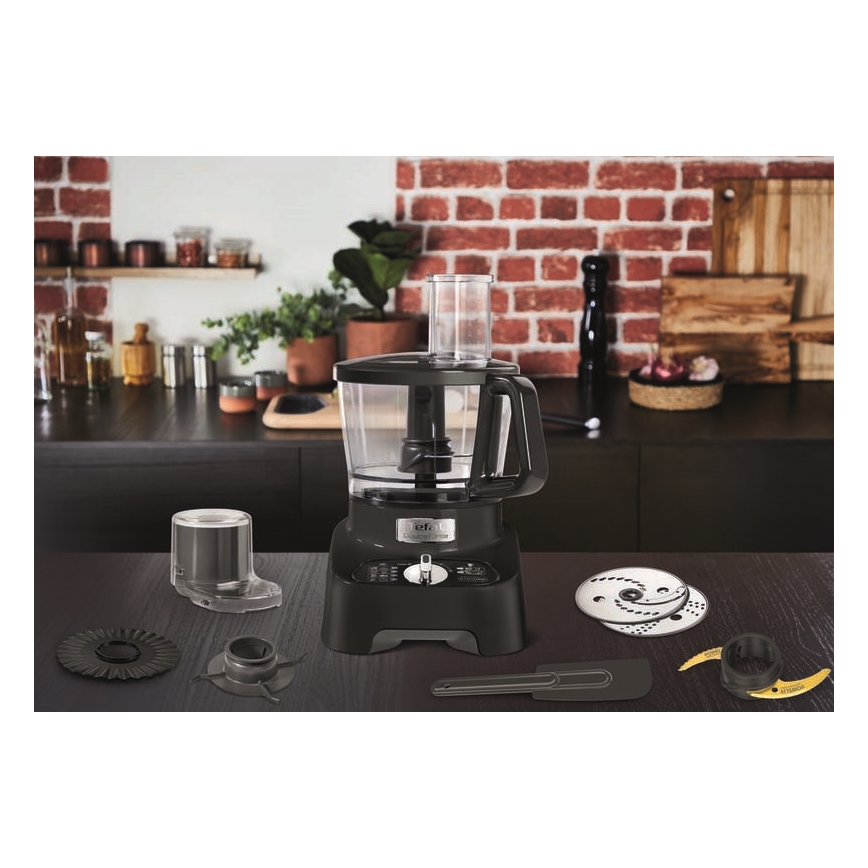 Tefal - Köksrobot DOUBLE FORCE 1000W/230V svart