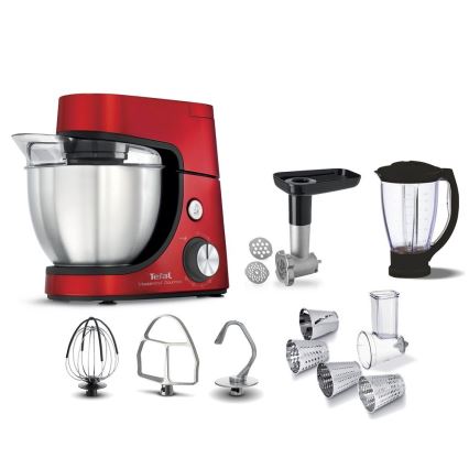 Tefal - Köksrobot MASTERCHEF GOURMET 1100W/230V röd