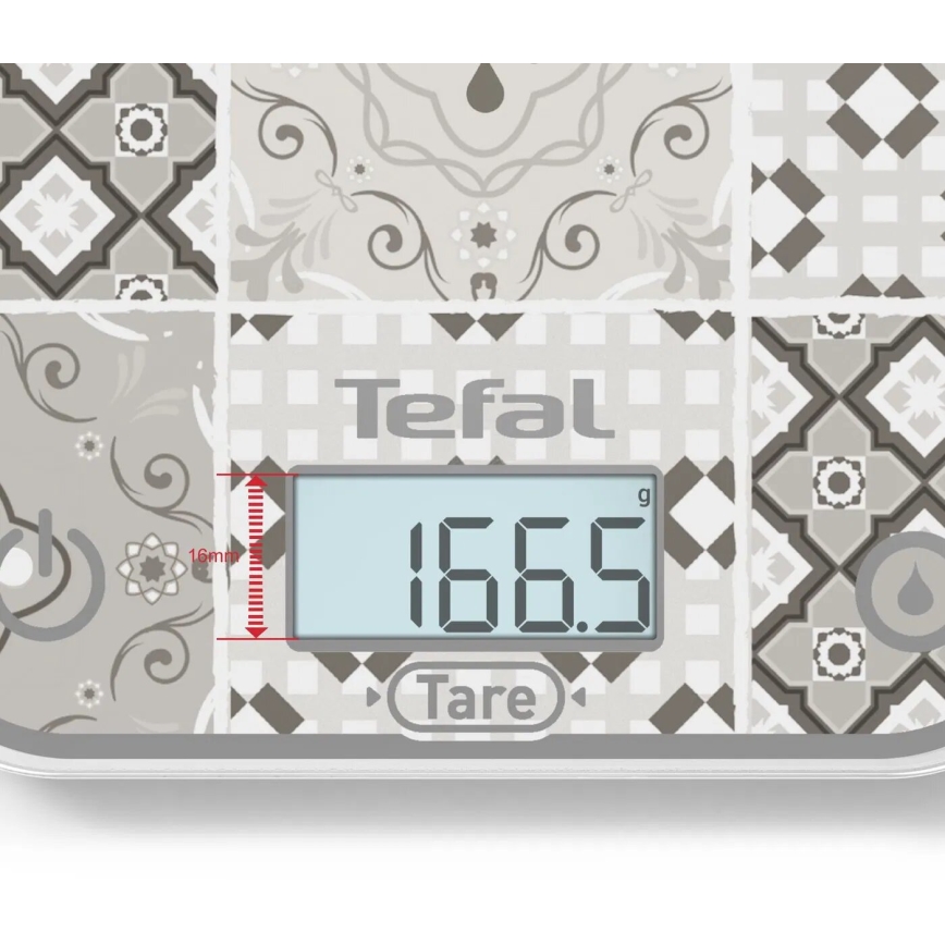 Tefal - Köksvåg OPTISS 2xAAA beige