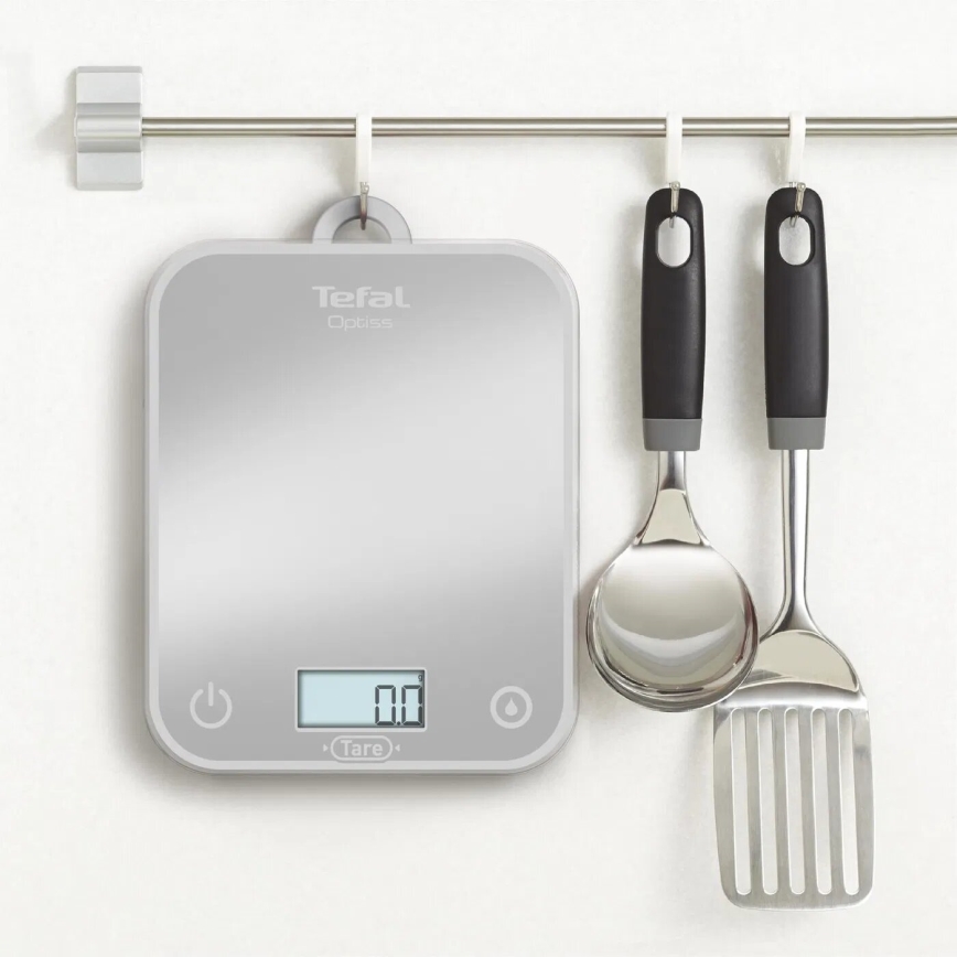 Tefal - Köksvåg OPTISS 2xAAA grå