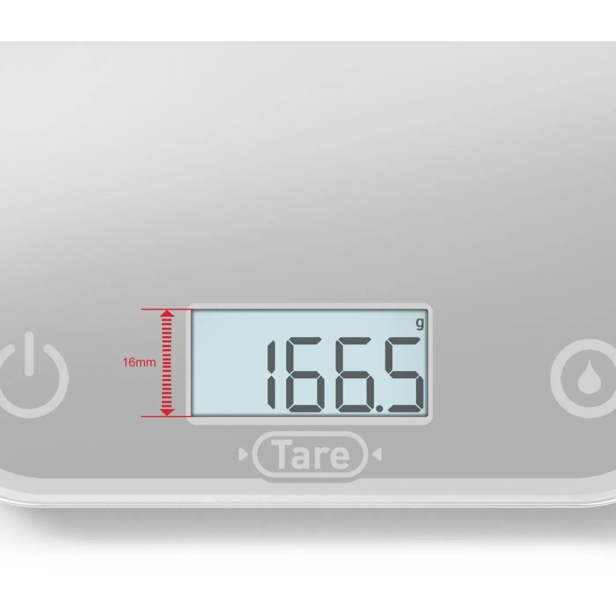 Tefal - Köksvåg OPTISS 2xAAA grå