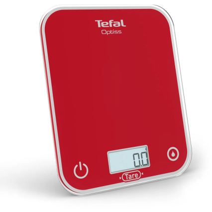 Tefal - Köksvåg OPTISS 2xAAA röd
