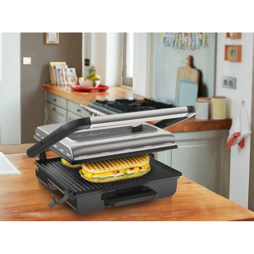 Tefal - Kontaktgrill INICIO 2000W/230V svart/rostfri