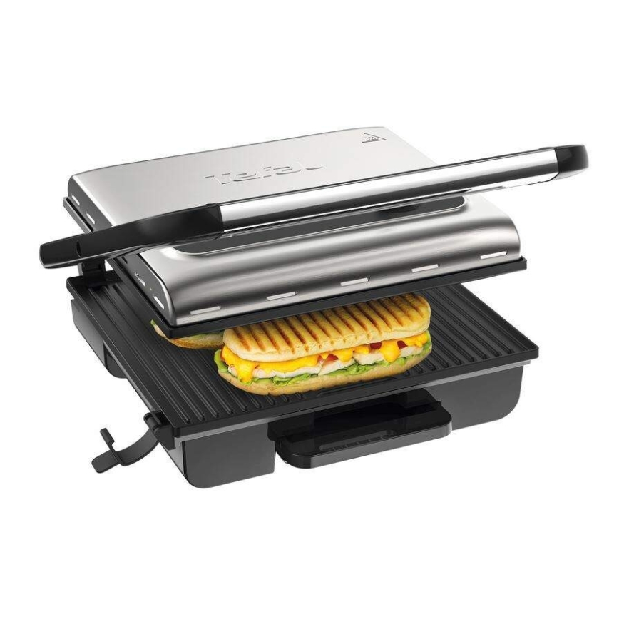 Tefal - Kontaktgrill INICIO 2000W/230V svart/rostfri