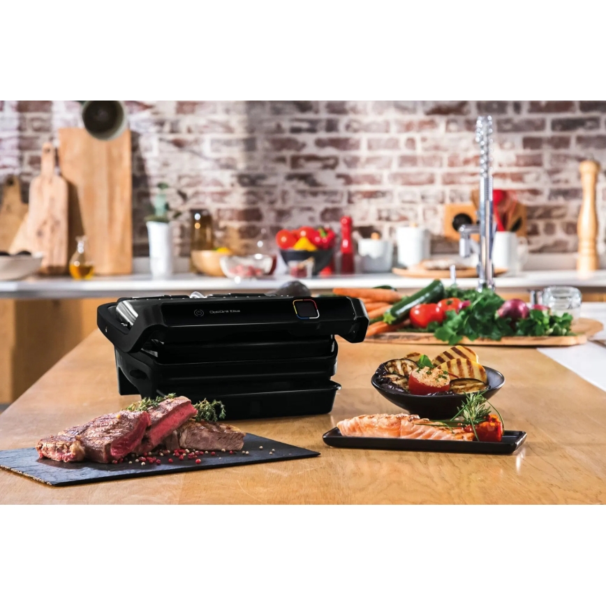 Tefal - Kontaktgrill OPTIGRILL ELITE 2000W/230V svart