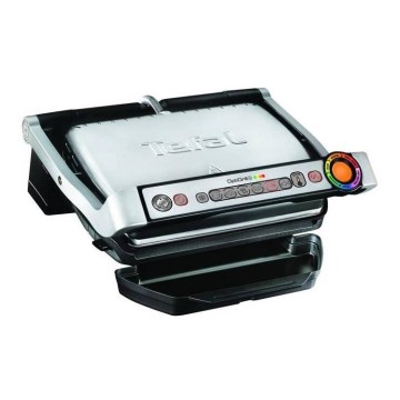 Tefal - Kontaktgrill OPTIGRILL+ INOX WAFFLES 2000W/230V svart/krom