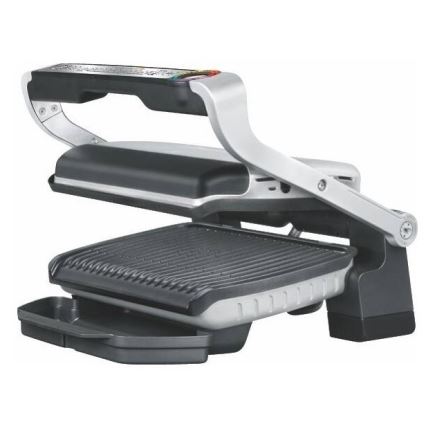 Tefal - Kontaktgrill OPTIGRILL+ INOX WAFFLES 2000W/230V svart/krom