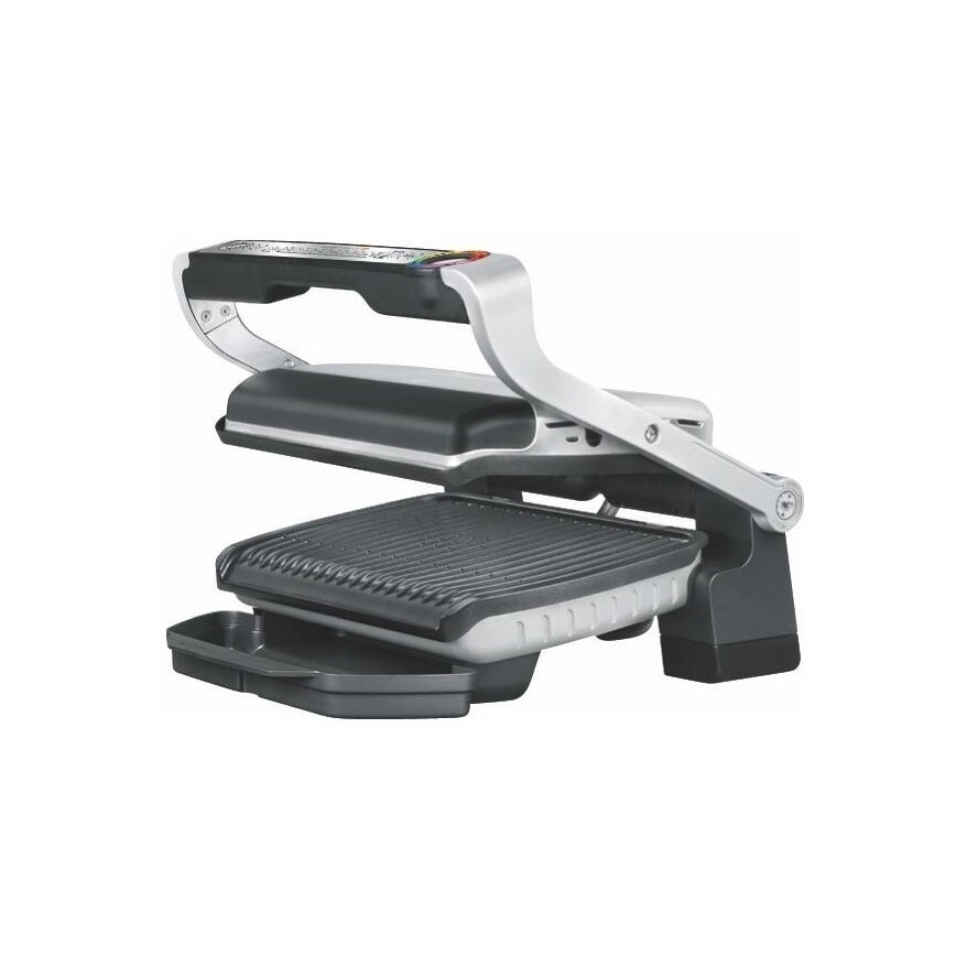 Tefal - Kontaktgrill OPTIGRILL+ INOX WAFFLES 2000W/230V svart/krom