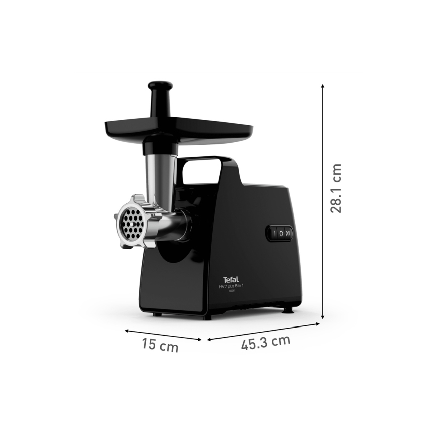 Tefal - köttkvarn 6i1 2000W/230V svart