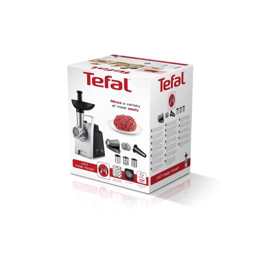 Tefal - köttkvarn 7i1 1400W/230V svart/silver
