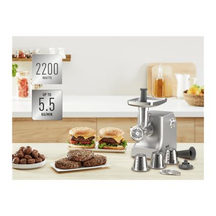 Tefal - köttkvarn 8i1 2200W/230V silver