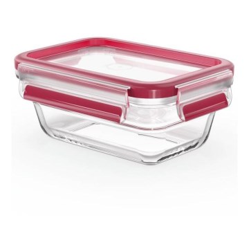 Tefal - Matlåda 0,45 l MSEAL GLASS röd/glas