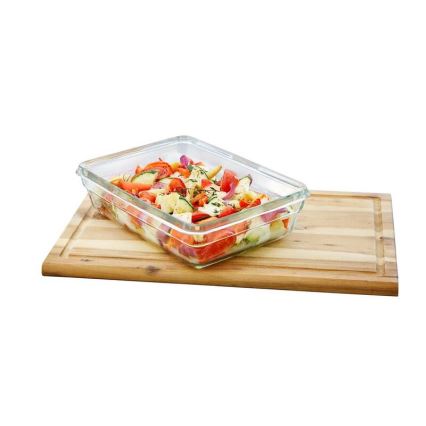 Tefal - Matlåda 0,45 l MSEAL GLASS röd/glas