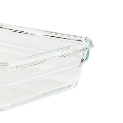Tefal - Matlåda 0,45 l MSEAL GLASS röd/glas
