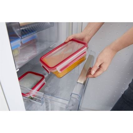 Tefal - Matlåda 0,85 l MSEAL GLASS röd/glas