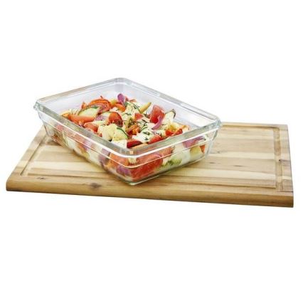 Tefal - Matlåda 2 l MSEAL GLASS röd/glas