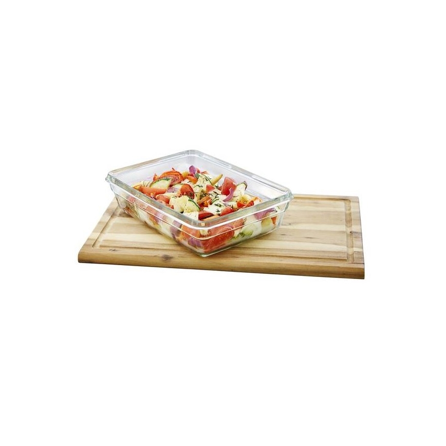 Tefal - Matlåda 2 l MSEAL GLASS röd/glas