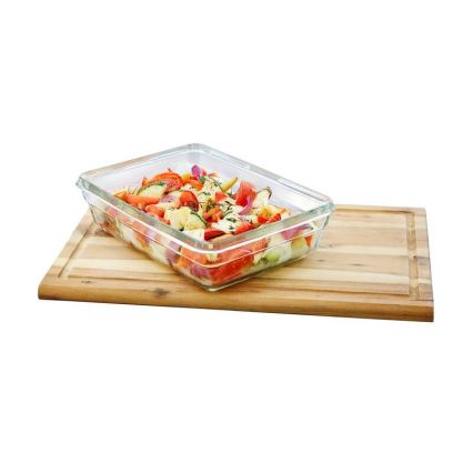 Tefal - Matlåda 3 l MSEAL GLASS röd/glas