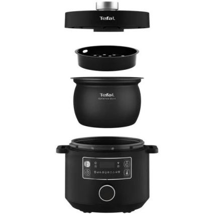 Tefal - multifunktionell elektrisk gryta TURBO CUISINE 4,8 l 1090W/230V svart