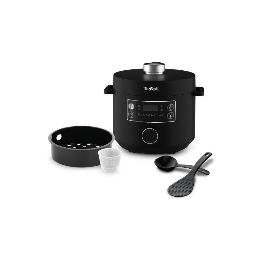 Tefal - multifunktionell elektrisk gryta TURBO CUISINE 4,8 l 1090W/230V svart